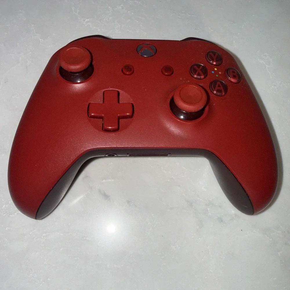 Xbox One Red Wireless Controller FOR PARTS/REPAIR As-Is